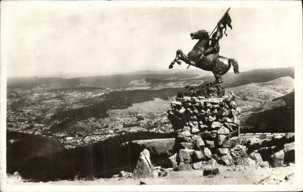 Statue der Joan of Arc und Tal der Mosel — Ballon d'Alsace — Ausgabe La Cruze - Straßburg - Vorderseite