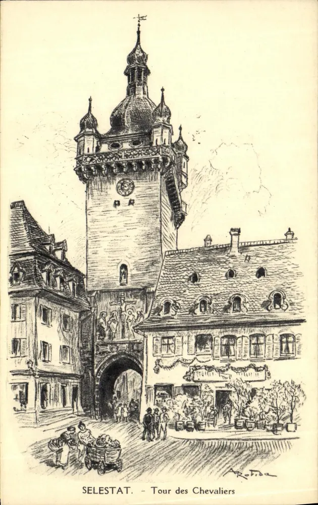 Sélestat — Torre dei Cavalieri — A. Rotda - Recto