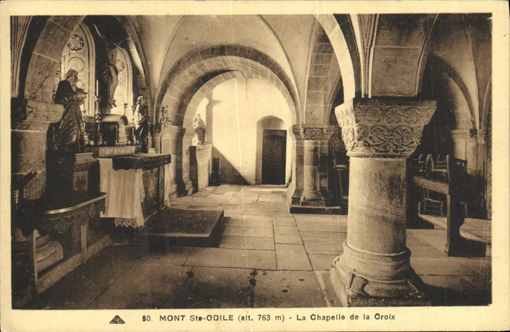 Mont Ste-Odile (alt. 763 m) — La Chapelle de la Croix — CI6 des Arts Photomécaniques, Strasbourg - Vorderseite