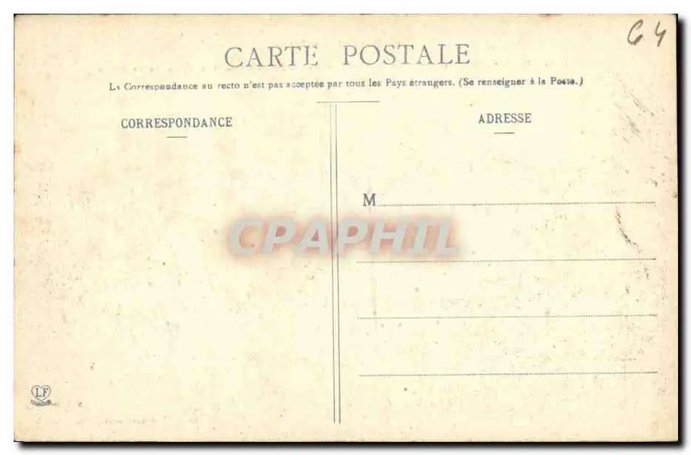 Mont-Louis (Pyrénées-Orientales) — Panoramablick auf Berge, Blick aus der Stadt — Verlag: C. Labeuche, Frankreich, Serie 6e - Rückseite