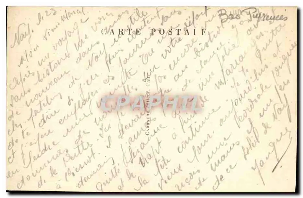 O Gave e as Montanhas — C.C. 9 (B.P.) NAY - Verso