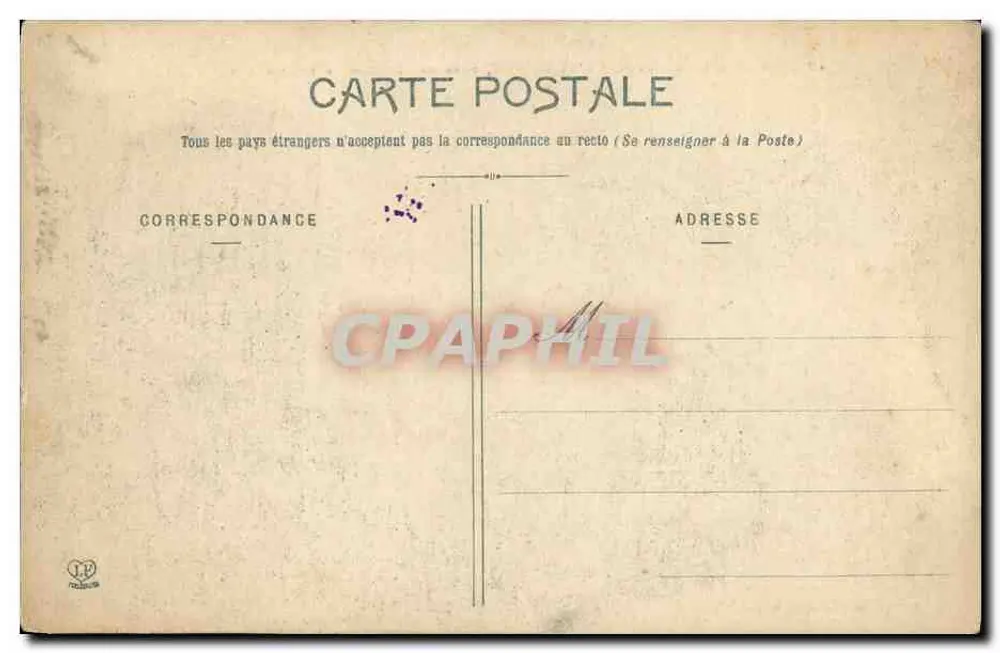 L'Étang Noir, Massif du Carlitte — Les Pyrénées-Orientales — Phototypie Larouche, Toulouse, n°478 - Rückseite