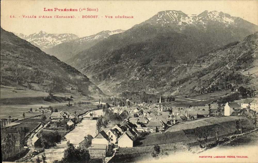 Vale d'Aran (Espanha) — Vista geral — Fototipia Labouche Frères, Toulouse - Frente