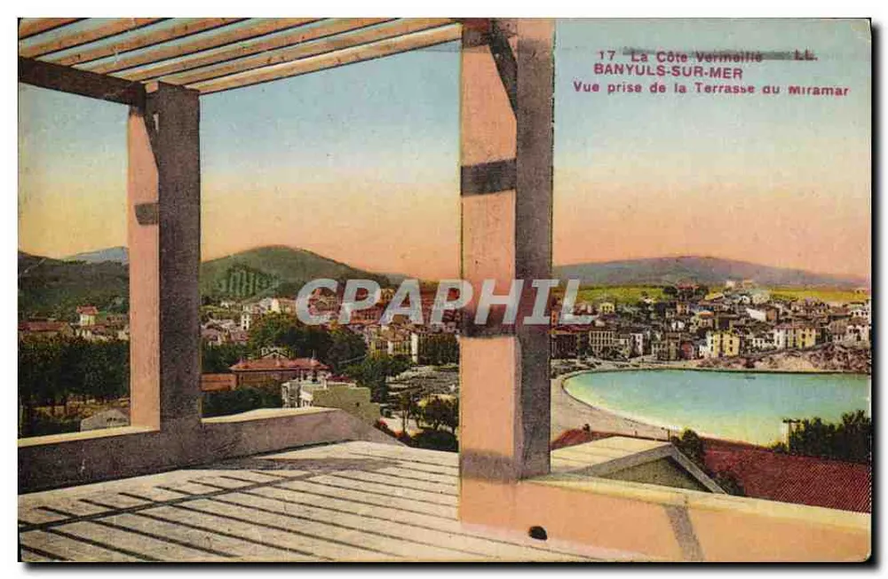 La Côte Vermoillia — Ansicht vom Miramar-Terrasse — Éditeur: Banyuls-sur-Mer - Vorderseite