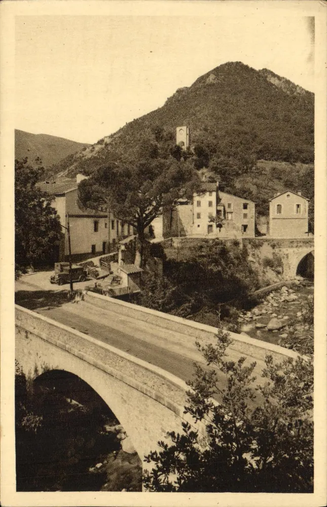 Le Tech (Pyrénées-Orientales) — Um canto do vilarejo — Les Éditions d'Art 'VONT' Paris - Frente