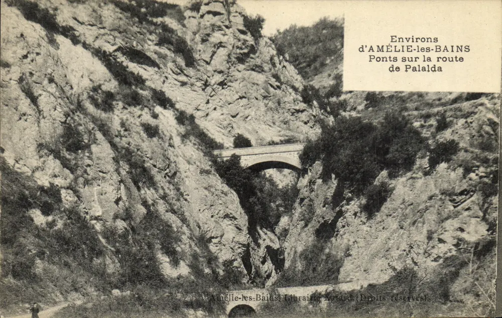 Umgebung von Amélie-les-Bains — Brücken auf der Straße nach Palalda — Librairie Award - Vorderseite