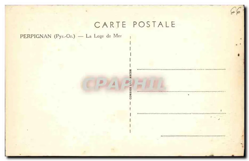 Grand Café de France — Perpignan (Pyr.-Or.) — Verlag Conibier - Rückseite