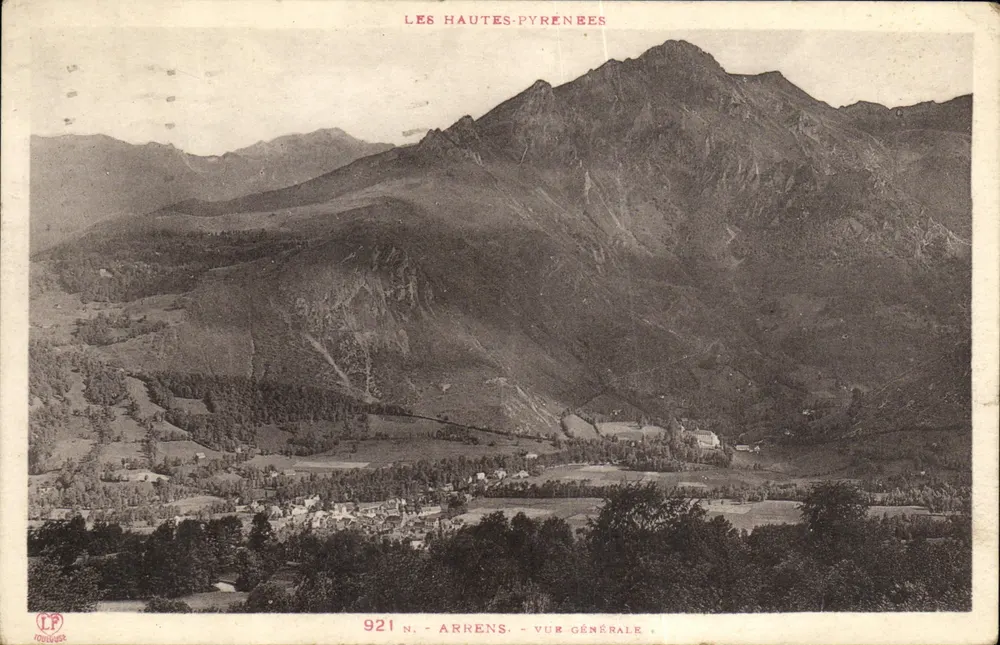Arrens — Vista geral — As Altas Pirineus — N° 921 — Toulouse - Frente