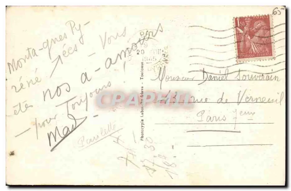 Arrens — Vista geral — As Altas Pirineus — N° 921 — Toulouse - Verso
