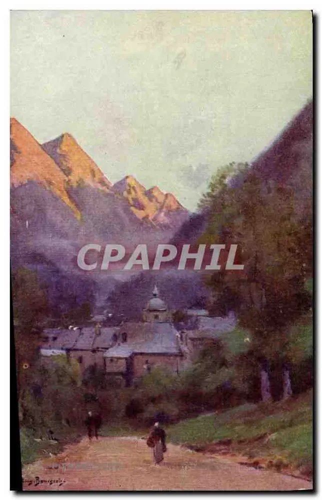 Vila na montanha — vista de Bourgoin — editor Eug. Bourgeois, série N°7 - Frente
