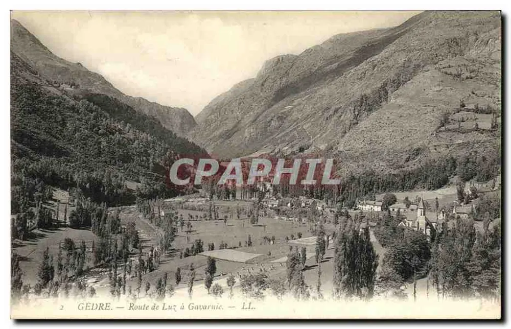 Gédre — Estrada de Luz para Gavarnie — LL. - Frente