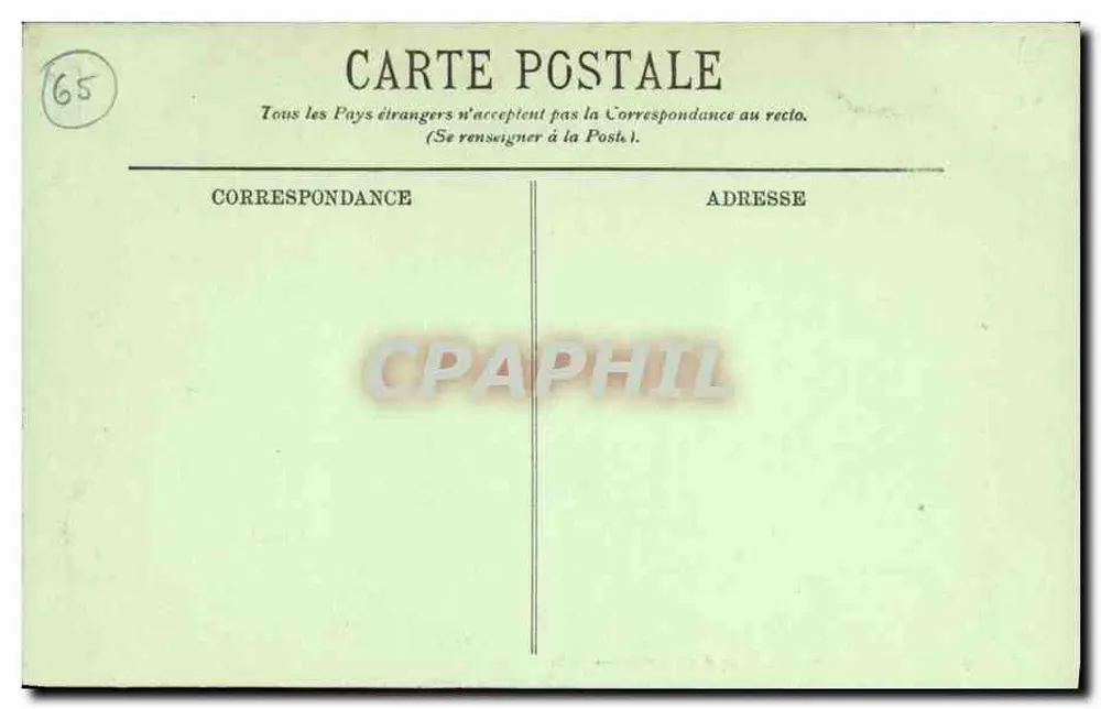 Gédre — Estrada de Luz para Gavarnie — LL. - Verso