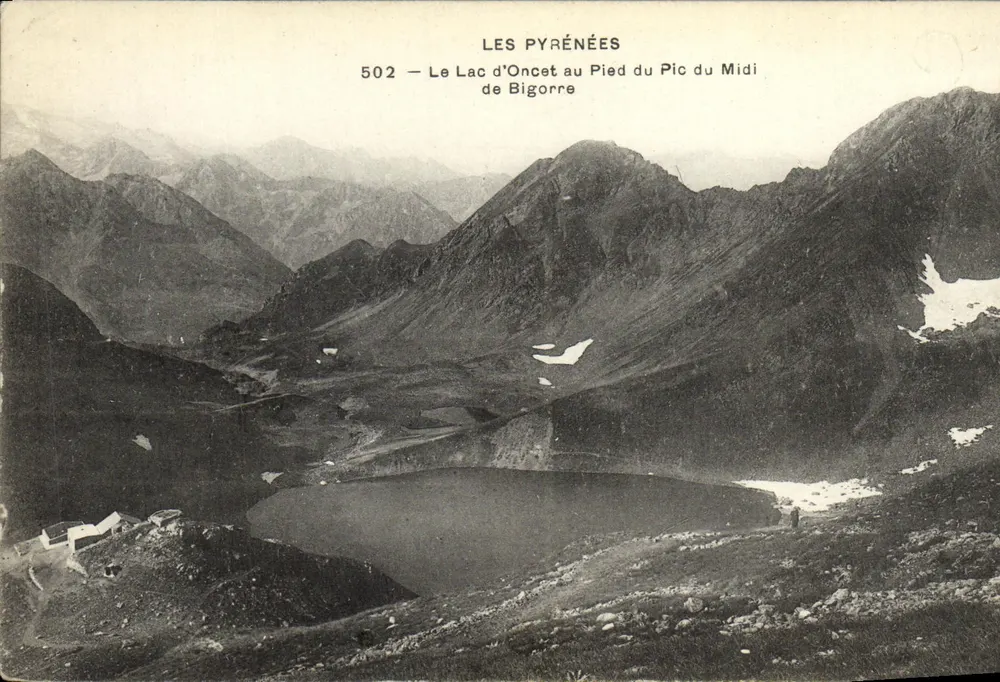 Die Pyrenäen — See Oncet am Fuße des Pic du Midi de Bigorre — n°502 - Vorderseite