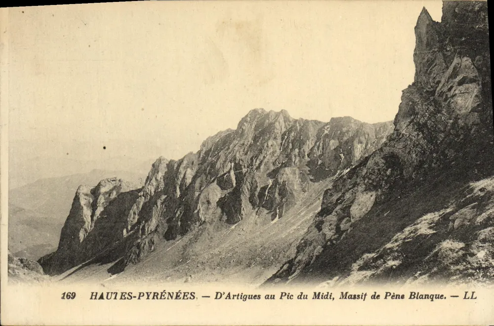 HAUTES-PYRÉNÉES — Von D'Artigues zum Pic du Midi, Massif de Pène Blanche — LL - Vorderseite