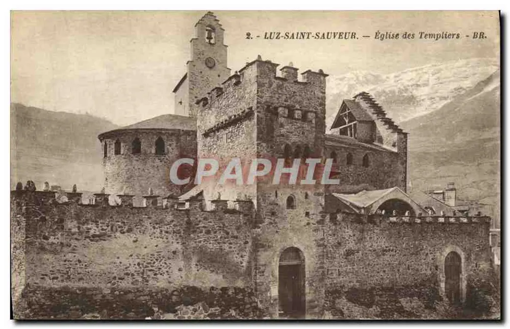 Luz-Saint-Sauveur — Kirche der Templer — BR. - Vorderseite