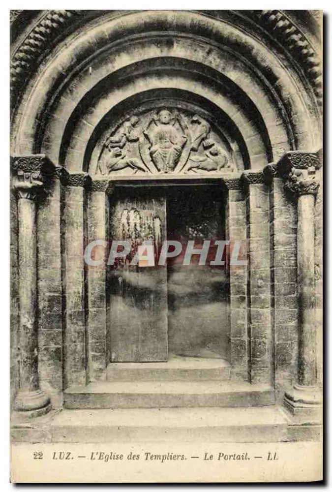 Luz — L'Église des Templiers — Le Portail — LI. - Recto
