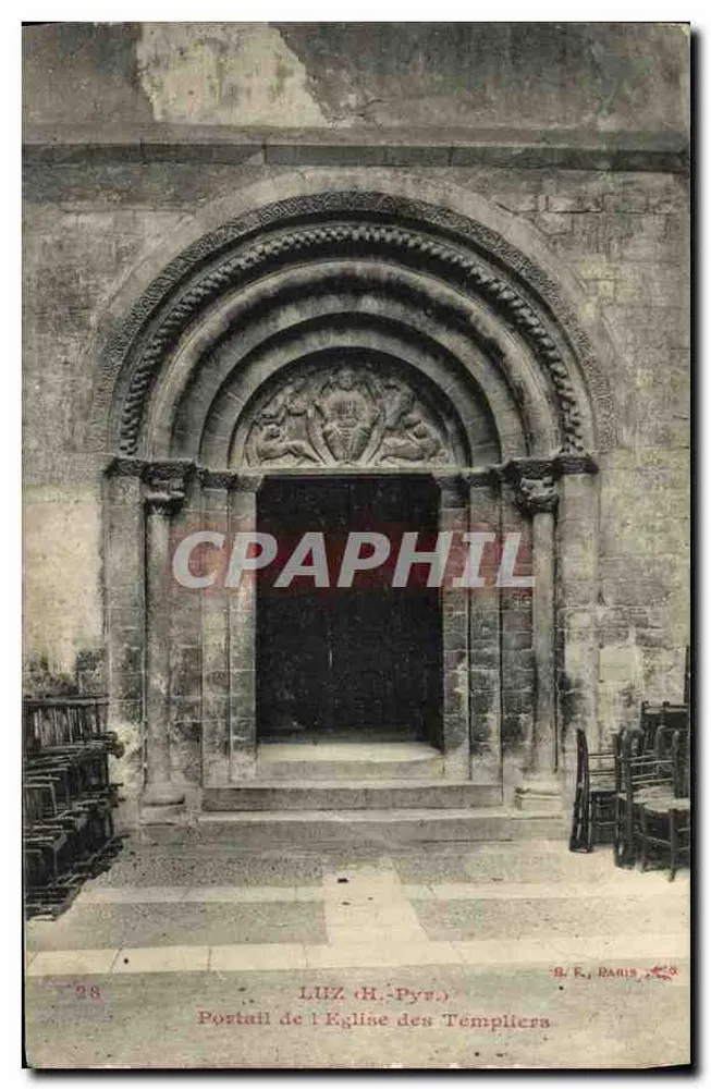 Luz (H.-Pyr.) — Portal der Kirche der Templer — B. K. Paris, n°28 - Vorderseite