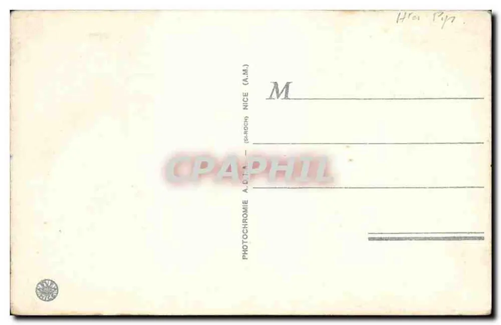 Luz — Velha Rua — Photochromie A.D.A. (A.M.) n°3636 - Verso