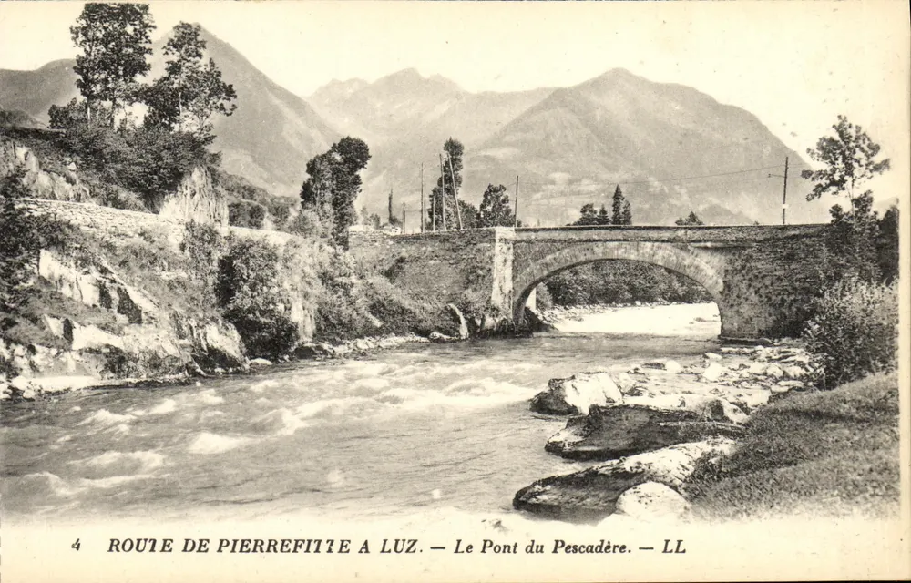 Rodovia de Pierrefitte a Luz — O Ponte do Pescadère — LL - Frente