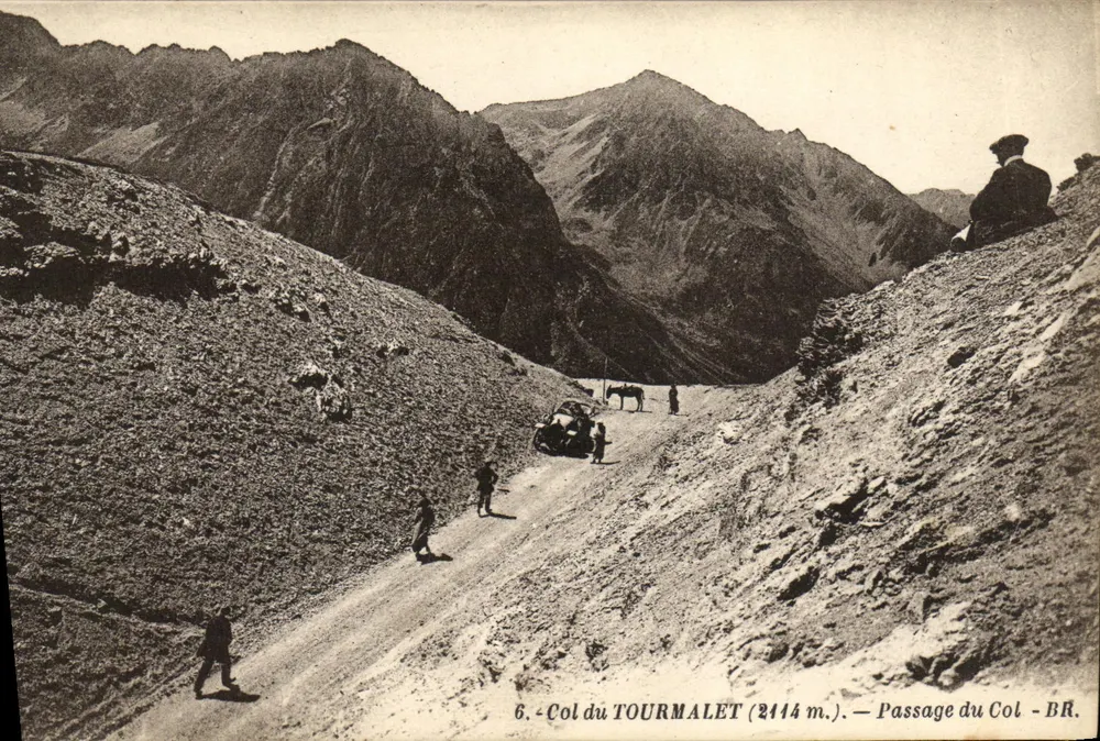 Col do Tourmalet (2414 m.) — Passagem do Col — BR. - Frente