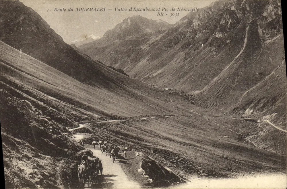 Tourmaletstraße — Tal von Escoubons und Pic de Néouvielle — BR - 3631 - Vorderseite