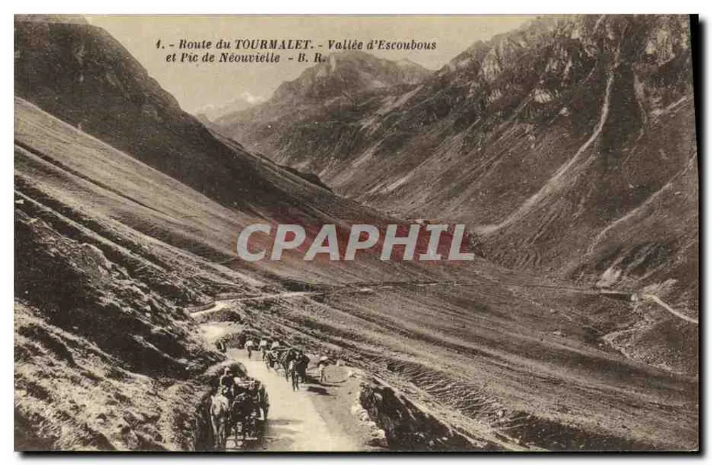 Tourmalet Road - Valley of Escoubous and Pic de Néouvielle - Bloc frères, Verleger, Loudeaux - Vorderseite