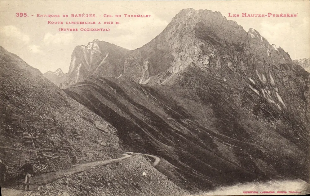 Arredores de Barèges - Col du Tourmalet — Les Hautes-Pyrénées — Editor: C. Léonard, Paris - Frente