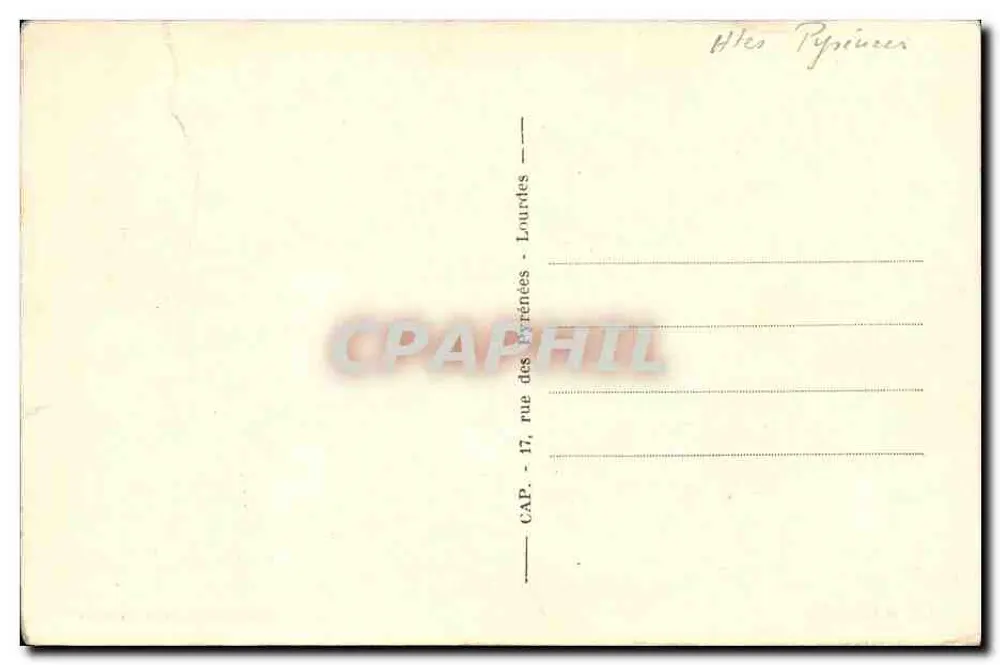 Argelès — panorama vers Leitous — éditeur imprimeur non visible, n° de série 120 - Verso