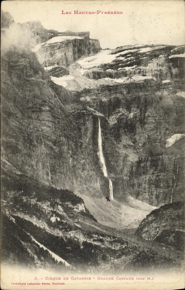 Cirque de Gavarnie - Grande Cascade — Les Hautes-Pyrénées — Fototipia Labouche frères, Toulouse - Frente