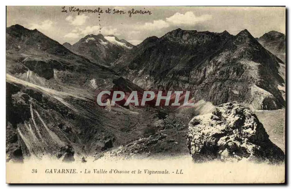O Vignemale e seu glaciar — Gavarnie — LL n°34 - Frente
