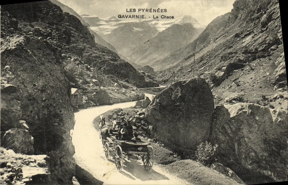 Os Pirineus - Gavarnie - O Caos — Editor não identificado, número de série não visível - Frente