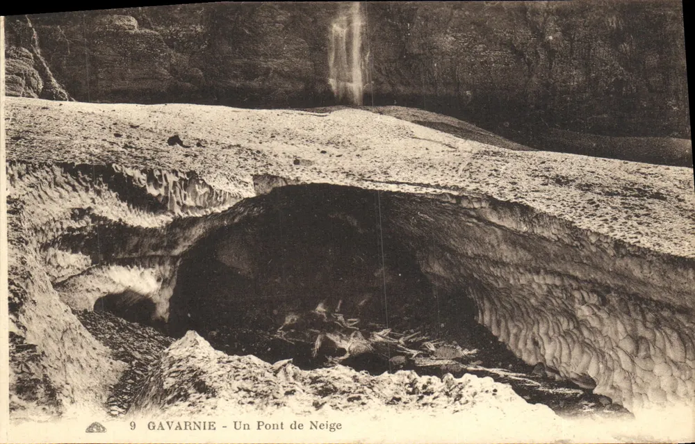 Gavarnie - Un Pont de Neige — serie 9, editor no identificado - Anverso