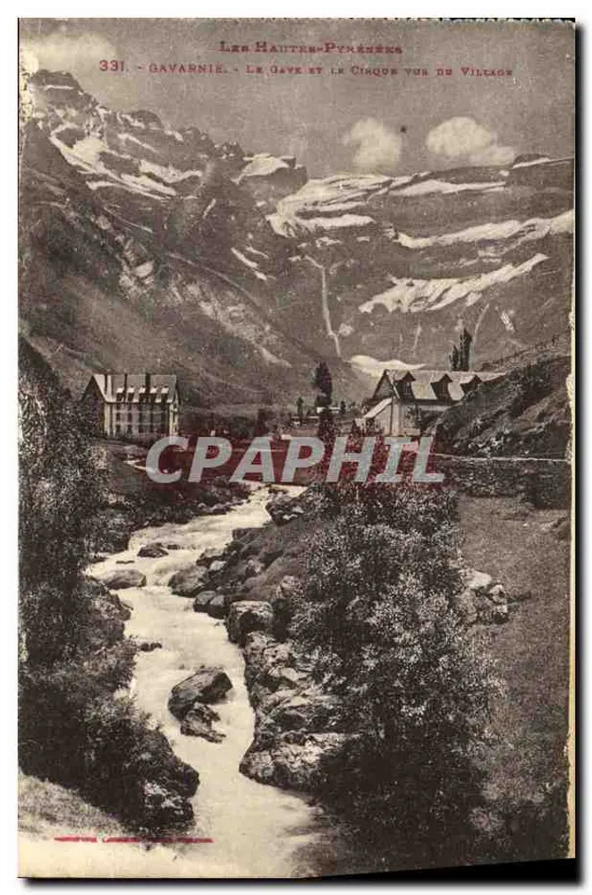 Gavarnie - Der Gave und der Cirque über das Dorf — Les Hautes-Pyrénées, n°331 - Vorderseite