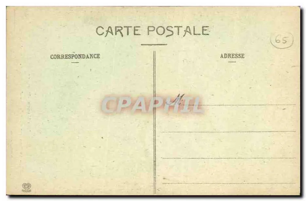Les Hautes-Pyrénées — El Punto de Caída de la Gran Cascada de Gavarnie — Fototipo Labouche Frères, Toulouse, n°260 - Reverso
