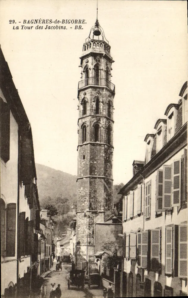 Bagnères-de-Bigorre — La Tour des Jacobins — Bloc frères, Bindeaues - Vorderseite