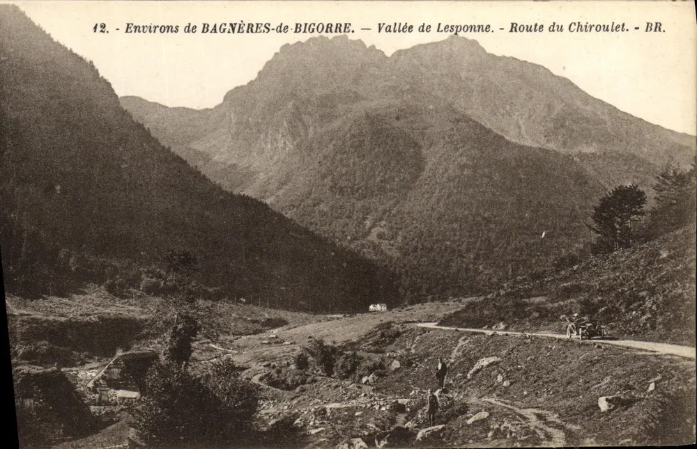Umgebung von Bagnères-de-Bigorre — Tal von Lesponne — Route du Chiroulet — BR. - Vorderseite