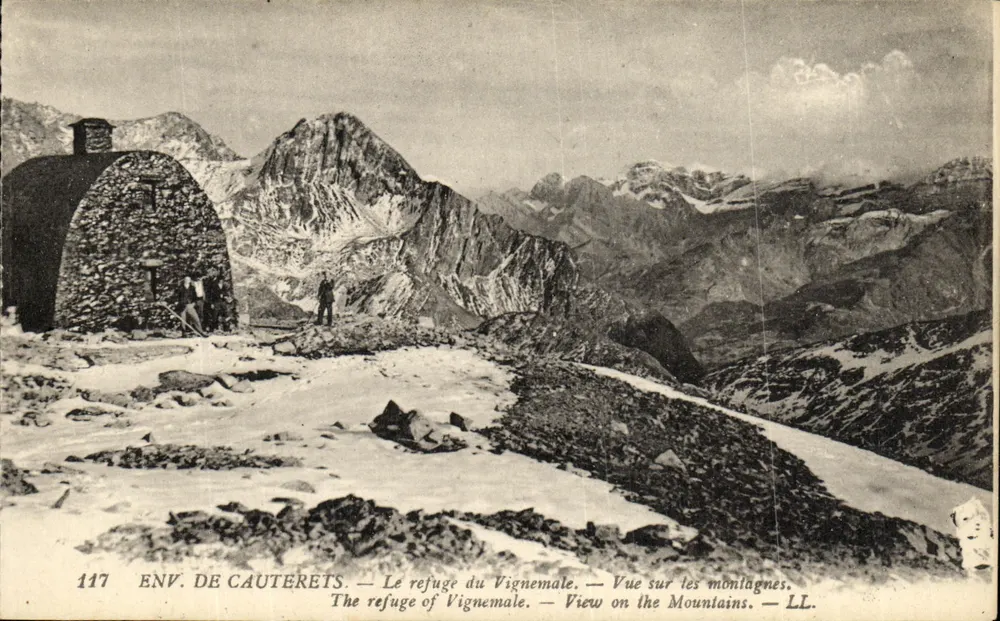 Umgebung von Cauterets — Das Vignemale-Refugium — Blick auf die Berge — LL. — N° 117 - Vorderseite