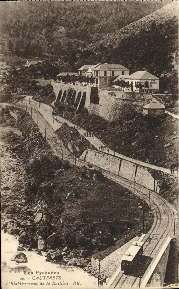 Die Pyrenäen - Cauterets - Die Anlage der Raillère BR. - Vorderseite