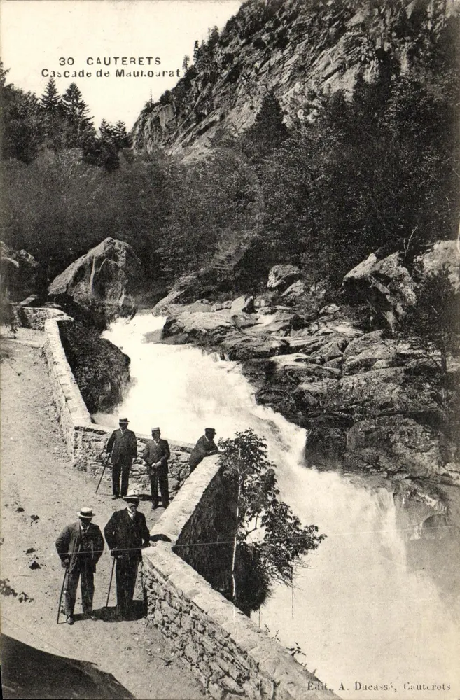 Cauterets — Cachoeira de Mautourat — Edit. A. Ducassé, Cauterets - Frente