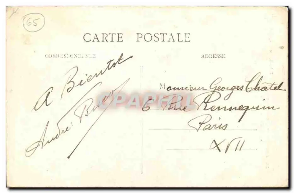 Cauterets — Vista geral — Le Monne (alt. 2.724 m.) — Edit. A. Ducassé, Cauterets - Verso