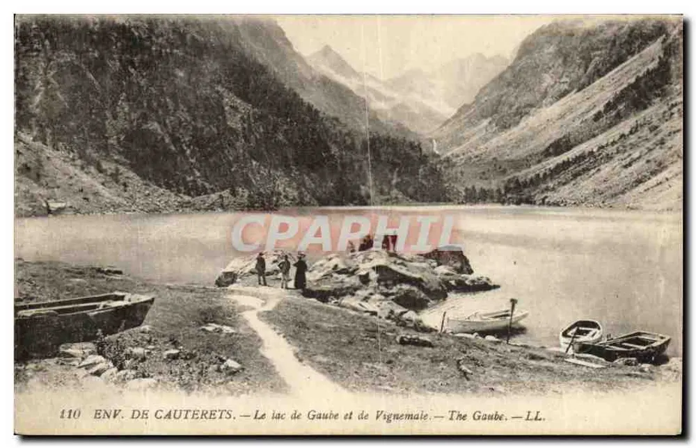 Env. de Cauterets — O lago de Gaube e de Vsgnemale — LL. — N° 110 - Frente