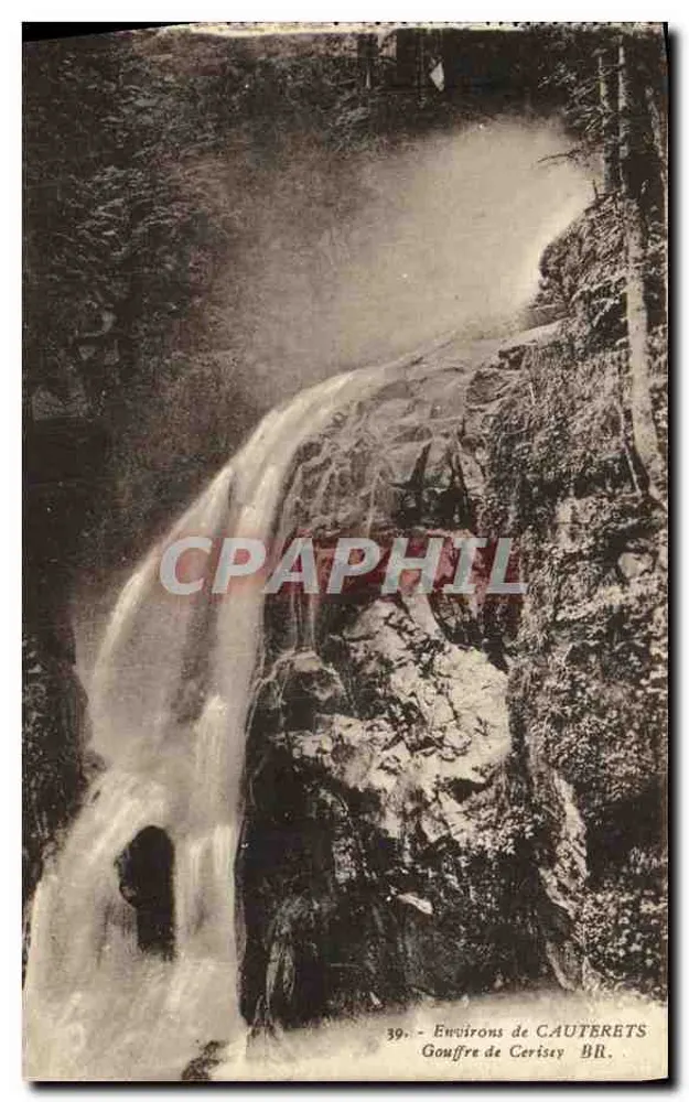 Gouffre de Cerissey — Omgeving van Cauterets — Bloc Frères, uitgevers, Bordeaux - Voorkant