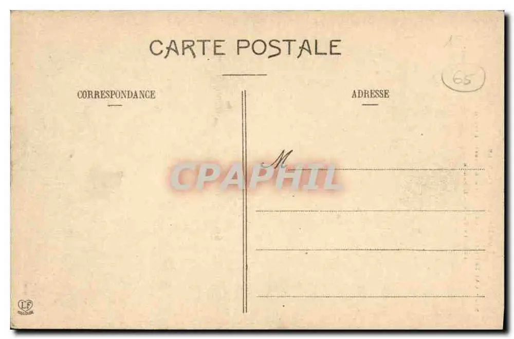 Cascade de Bouesses — Gouterets — Nahe dem Pont d'Espagne — Verleger: Éd. Géographique Laboratoire, Paris - Rückseite