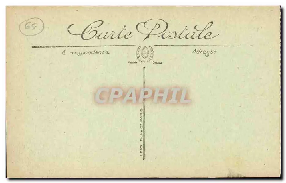 Envio de Cauterets — O Ponte da Espanha — LL. — N° 105 - Verso