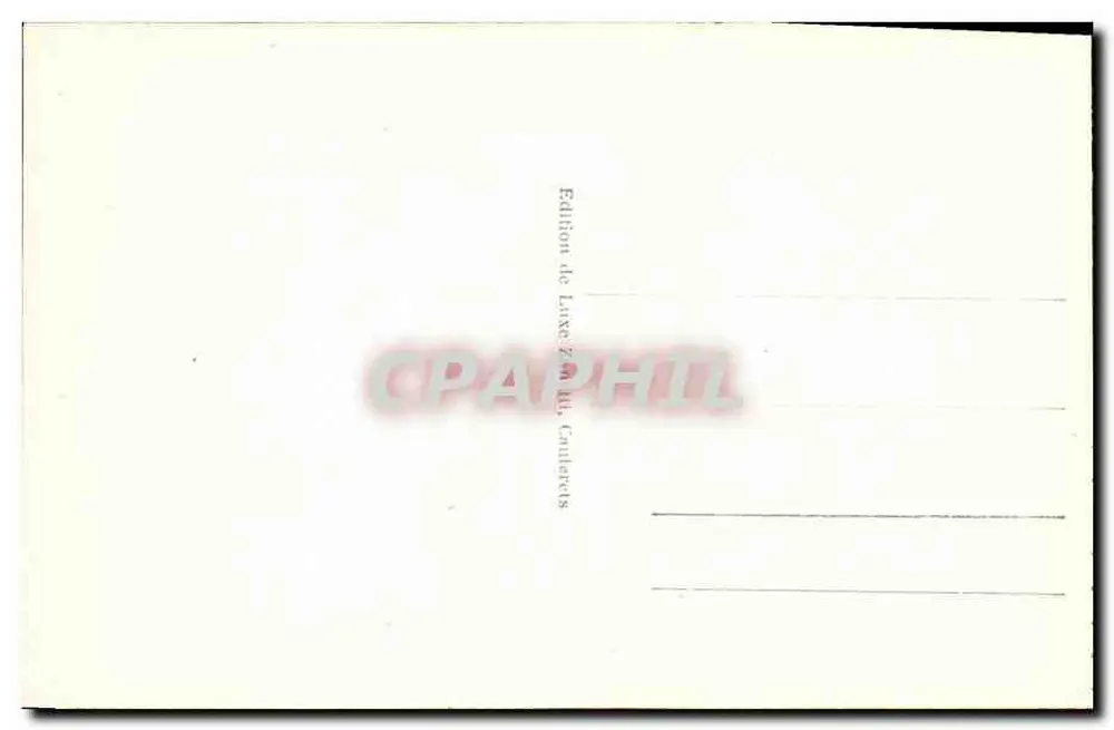 Cauterets - O Ponte d'Espagne — editor Edição de Luxo, Cauterets, n° 61 - Verso