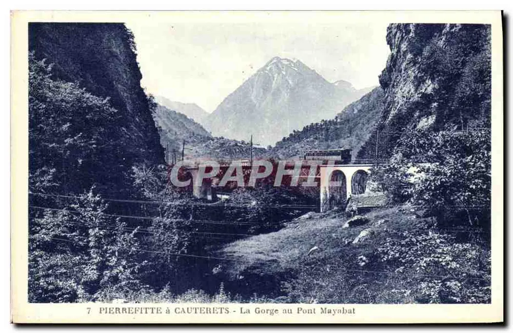 Pierrefitte a Cauterets - A Gorge no Ponte Maynhat — Edição de Luxo Zarelli, Cauterets - Frente