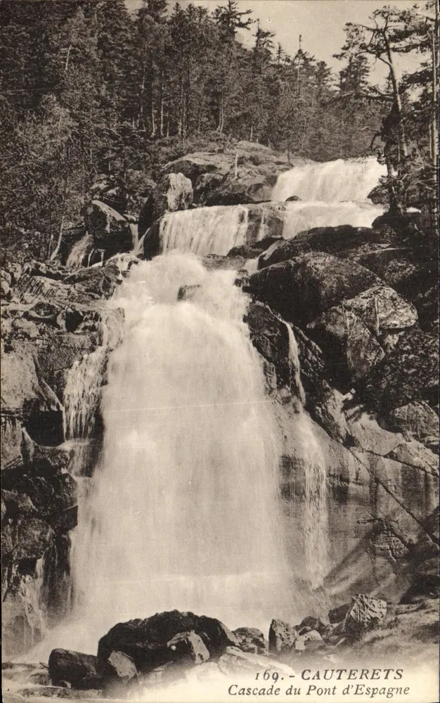 Cascata do Pont d'Espagne — Cauterets — Edição fotográfica Quinestili - Louarde - Frente
