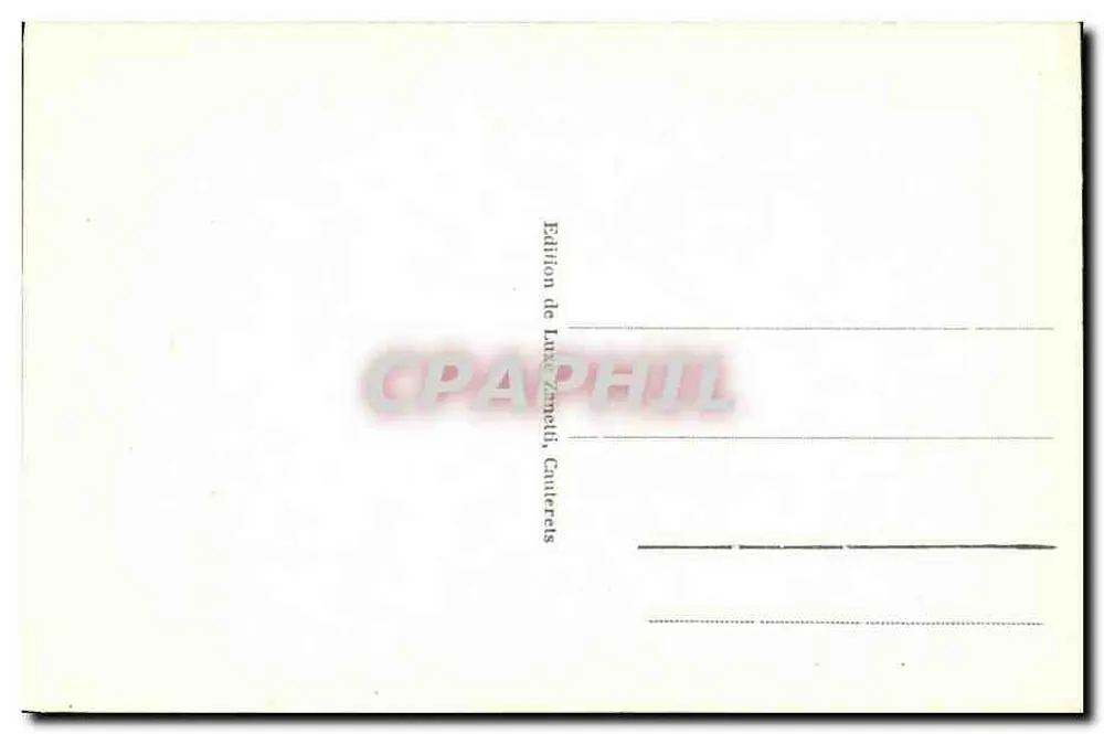 Cauterets - O Abismo do Mauhourat — Edição de Laxy Zampelli, Cauterets, n°48 - Verso
