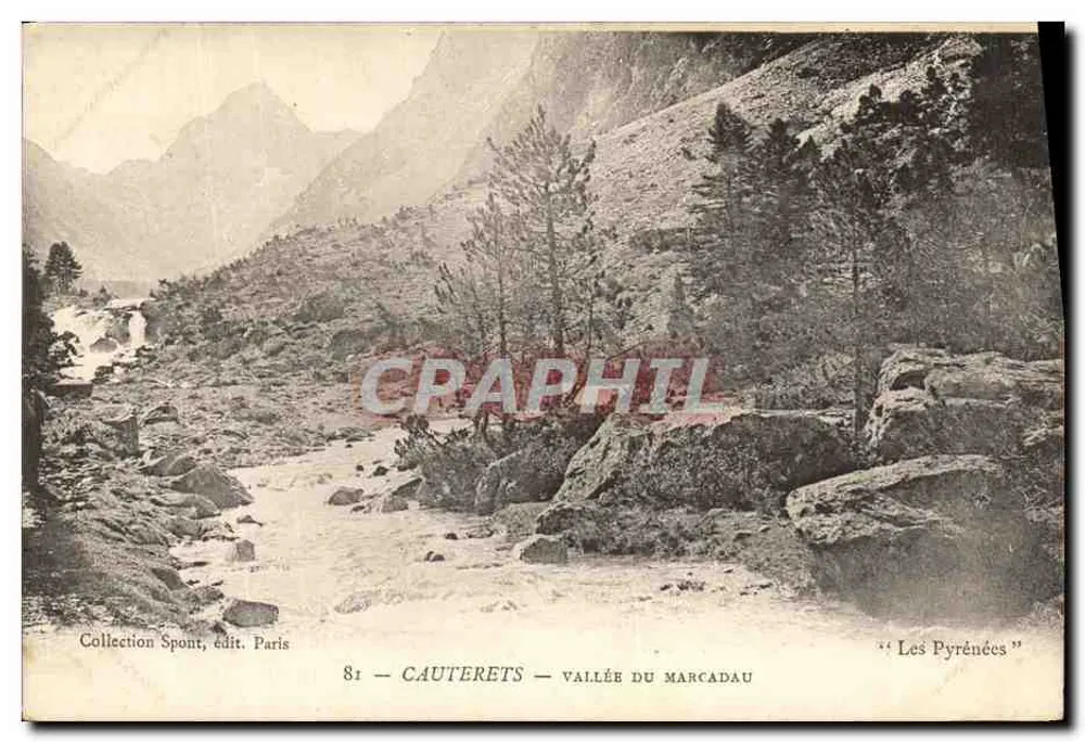 Cauterets — Vale do Marcadou — Os Pirineus - Frente