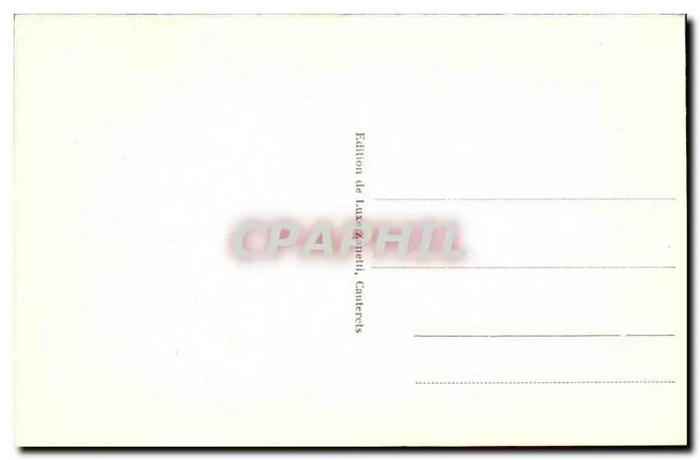 Cauterets - Boulevard Latapie Flurin — n° 16 - Verso